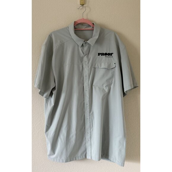 ARC'TERYX Men's Mint Green Performance Button Down Pocket Short Sleeve Shirt XXL - Picture 1 of 11
